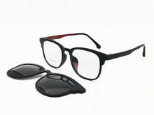 Load image into Gallery viewer, ultra light weight ULTEM wayframe shape optical eyeglasses frame with clip on polarized myopia Hyperopia sunglasses for ladies