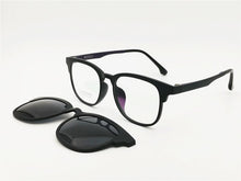 Load image into Gallery viewer, ultra light weight ULTEM wayframe shape optical eyeglasses frame with clip on polarized myopia Hyperopia sunglasses for ladies
