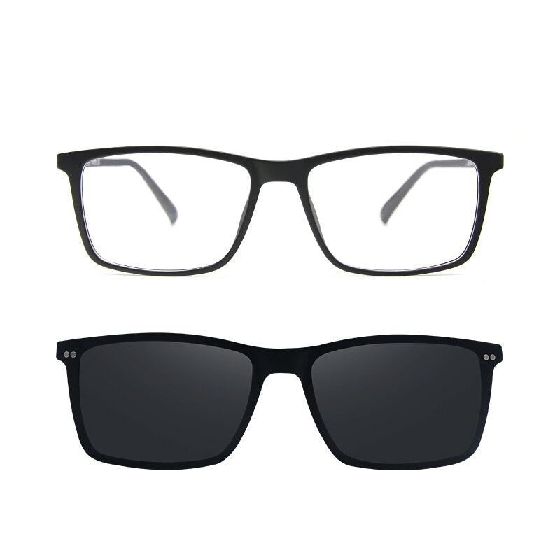 ultrathin clips clip on  Full Rim Optical Frame  Vintage Men Myopia Eye Glasses Sunglasses Anti Glare/UV