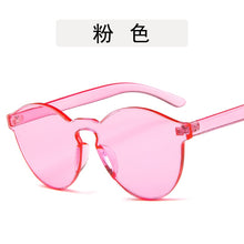 Carica l&#39;immagine nel visualizzatore di Gallery, unique rimless sunglasses women 2023 trending products  red yellow violet purple orange frameless oculos feminino