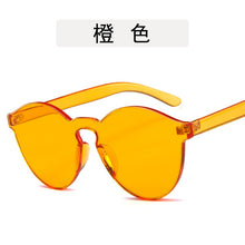 Carica l&#39;immagine nel visualizzatore di Gallery, unique rimless sunglasses women 2023 trending products  red yellow violet purple orange frameless oculos feminino