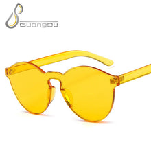 Carica l&#39;immagine nel visualizzatore di Gallery, unique rimless sunglasses women 2023 trending products  red yellow violet purple orange frameless oculos feminino