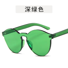 Carica l&#39;immagine nel visualizzatore di Gallery, unique rimless sunglasses women 2023 trending products  red yellow violet purple orange frameless oculos feminino