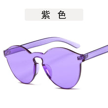 Carica l&#39;immagine nel visualizzatore di Gallery, unique rimless sunglasses women 2023 trending products  red yellow violet purple orange frameless oculos feminino