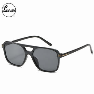 unisex big rectangle tom logo sunglasses women men 2023 trending products oversized shades for women oculos de sol masculino