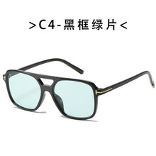 Load image into Gallery viewer, unisex big rectangle tom logo sunglasses women men 2023 trending products oversized shades for women oculos de sol masculino