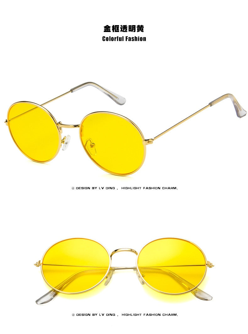 unisex  2023 trending products purple yellow green blue orange sunglasses men oval oculos de sol feminino