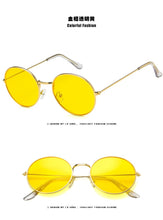 Carica l'immagine nel visualizzatore di Gallery, unisex sunglasses men uv400 high quality yellow blue transparent sun glasses women candy color festival oculos de sol feminino