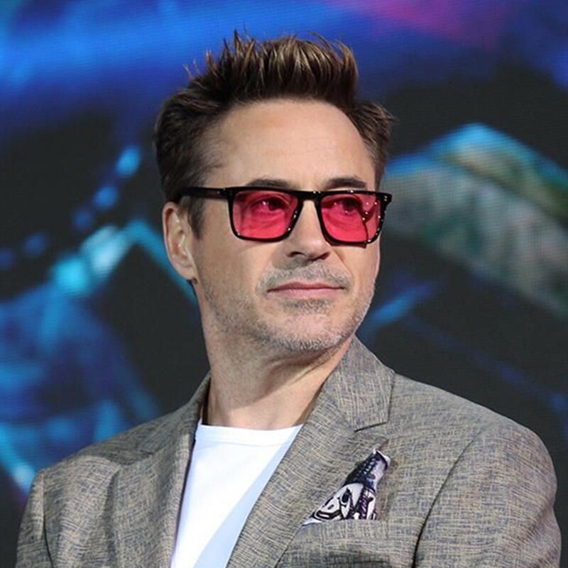Tony Stark Style Sunglasses Outray Retro Aviator Sunglasses Gold