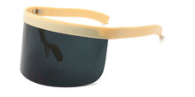 Load image into Gallery viewer, unscreen Anti-peeping Oversized Sunglasses 2023 Mirrored Mask Shape Shield Style Men Women Windproof One Large Lens Sun Glasses