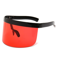 Load image into Gallery viewer, unscreen Anti-peeping Oversized Sunglasses 2023 Mirrored Mask Shape Shield Style Men Women Windproof One Large Lens Sun Glasses