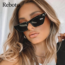 Load image into Gallery viewer, vintage Black Rectangle Shades Sun Glasses For Women Fashion 2022 New Fashion Small Square Sunglasses Woman Luxury Brand UV400