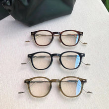 Load image into Gallery viewer, vintage Eyeglasses frame Gentle Monster Glasses Titanium Acetate Round Women Men EDDY Myopia Prescription Eyewear
