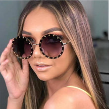 Load image into Gallery viewer, vintage round sunglasses women  Rhinestone Metal sun glasses ladies 2023 Pink Red Retro clear shades Eyewear Men UV400