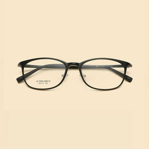 width-137 7g ultra light square steel frames eyeglasses women men myopic retro optical female prescription spectacles frames