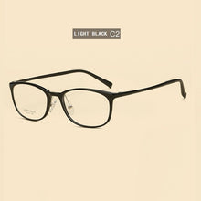 Load image into Gallery viewer, width-137 7g ultra light square steel frames eyeglasses women men myopic retro optical female prescription spectacles frames
