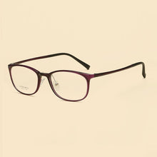 Load image into Gallery viewer, width-137 7g ultra light square steel frames eyeglasses women men myopic retro optical female prescription spectacles frames