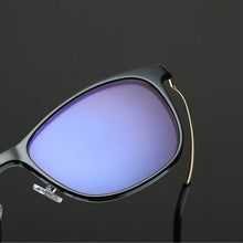 Load image into Gallery viewer, width-140 Blue film TR memory metal anti-blue ray glasses men women mobile phone game office computer mirror retro eyewear