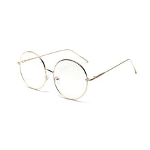 Load image into Gallery viewer, women Metal Sunglass Eyewear Accessories Oversized  Frames Round Frame Clear lens Women\&#39;s Glasses Eyeglasses Femme