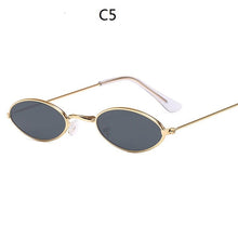 Load image into Gallery viewer, women Vintage Round Small Frame Sunglasses Womens Brand Designer Oval Female Sun Glasses