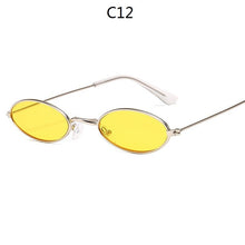 Load image into Gallery viewer, women Vintage Round Small Frame Sunglasses Womens Brand Designer Oval Female Sun Glasses