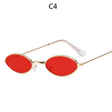 Load image into Gallery viewer, women Vintage Round Small Frame Sunglasses Womens Brand Designer Oval Female Sun Glasses