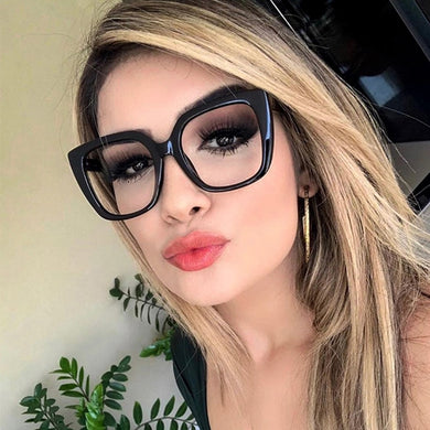 women's eyeglass frame 2022  black Square glasses frame women Big glasses frame oversized  Styles Acetate