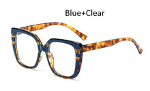 Load image into Gallery viewer, women&#39;s eyeglass frame 2022  black Square glasses frame women Big glasses frame oversized  Styles Acetate
