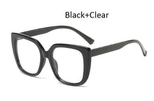 Load image into Gallery viewer, women&#39;s eyeglass frame 2022  black Square glasses frame women Big glasses frame oversized  Styles Acetate