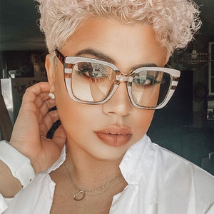women's eyeglass frame 2022  black Square glasses frame women Big glasses frame oversized  Styles Acetate