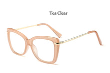 Carica l'immagine nel visualizzatore di Gallery, women's eyeglass frame Square Transparent glasses vintage clear lenses woman trend eye glasses frames for women oculos