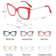 Carica l'immagine nel visualizzatore di Gallery, women's eyeglass frame Square Transparent glasses vintage clear lenses woman trend eye glasses frames for women oculos