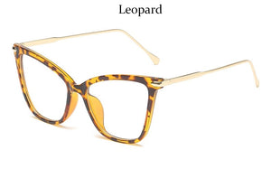 women's eyeglass frame Transparent Cat's eye optical glasses woman Metal frame  clear glasses Black Spectacle Frame 2022