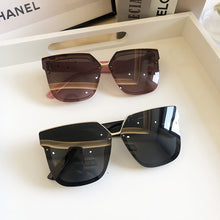 Carica l&#39;immagine nel visualizzatore di Gallery, women&#39;s polarized square sunglasses  brand oversized black shades flat lens male female driving glasses oculos