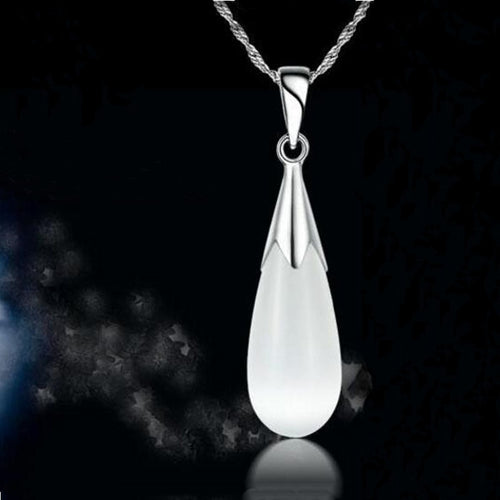 yu xin yuan 925 gioielli di moda in argento alla moda collane con ciondolo stile femminile con pendente a goccia d'acqua Gioielli 