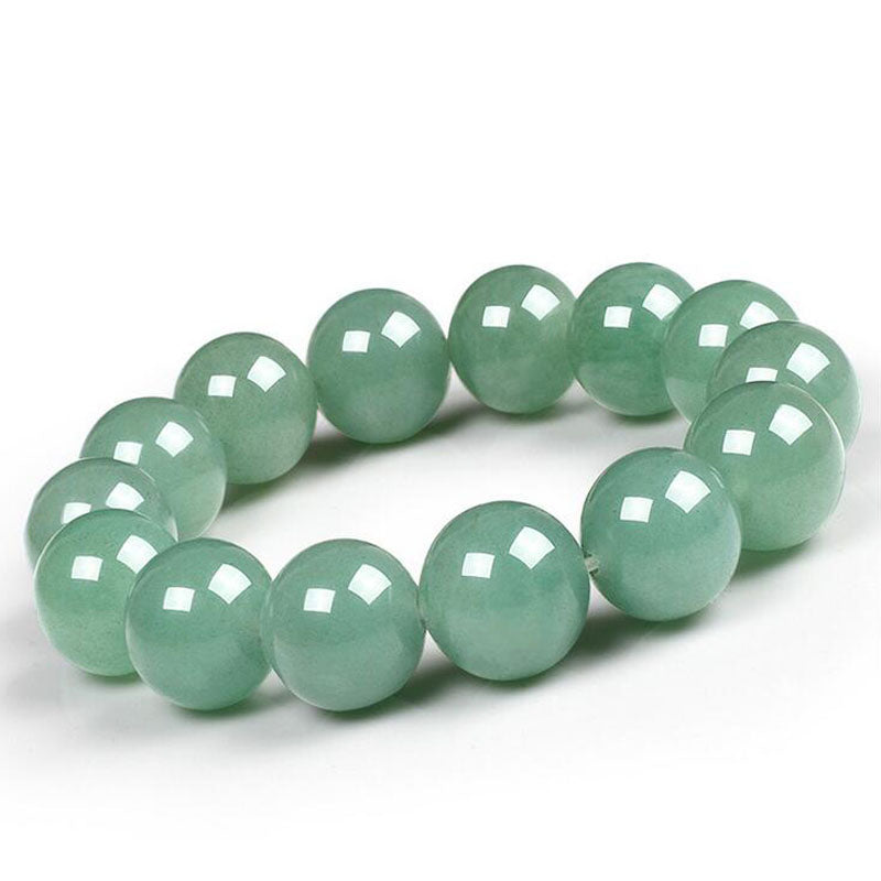 yu xin yuan Fine Jewelry Natural Dongling Jade Handmade 16mm Round Beads Fashion trendy Bracelet for Men Jewelry Bracelets Gifts