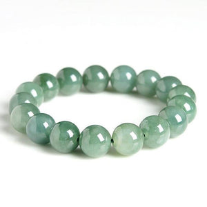 yu xin yuan Fine Jewelry Natural Emerald 10mm round bead bracelet handmade bangle for men jewelry women jewelry