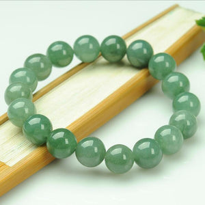 yu xin yuan fine jewelry dongling jade 10mm Round bead bracelet trendy charm women bangle jewelry