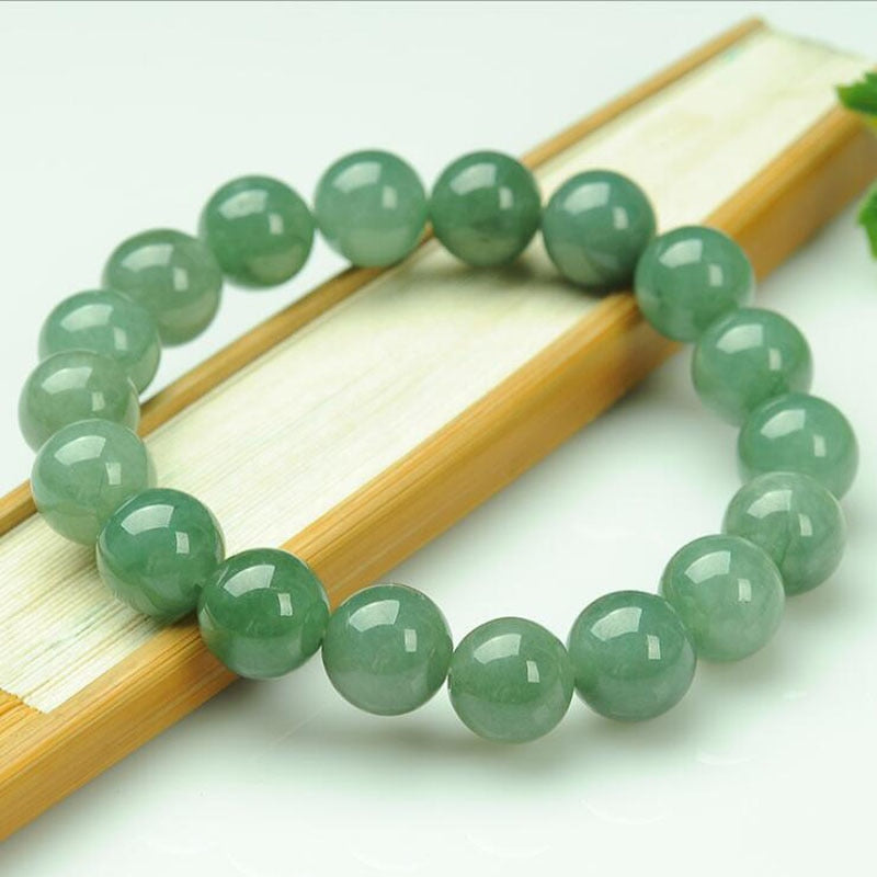 yu xin yuan fine jewelry dongling jade 10mm Round bead bracelet trendy charm women bangle jewelry