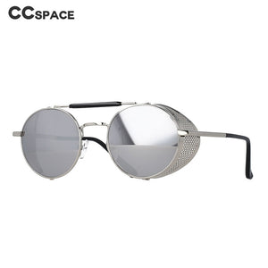 zml14 Retro Round Metal Sunglasses Steampunk Men Women Brand Designer Glasses Oculos De Sol Shades UV Protection