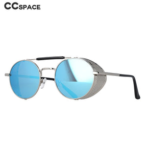 zml14 Retro Round Metal Sunglasses Steampunk Men Women Brand Designer Glasses Oculos De Sol Shades UV Protection